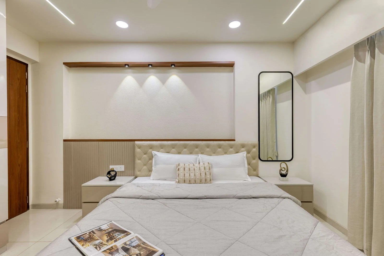 Neutral Upholstered Bed